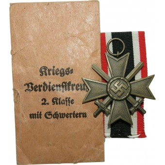Philipp Turks Witwe Wien (Austria) KVK II with swords in the bag of issue. Espenlaub militaria