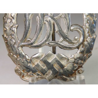 Omärkt DRL-emblem i silverklass av zink, ej märkt. Espenlaub militaria