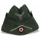 M38 Wehrmacht Infantry side hat avec soutache blanche