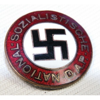 NSDAP: n jäsenmerkki hyvin varhainen ei-RZM-esimerkki. 24,2 mm. Espenlaub militaria