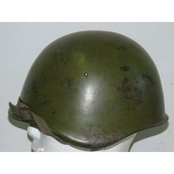 Soviétique russe SSCH-39 casque dacier avec revêtement cirée début de style italien. Espenlaub militaria