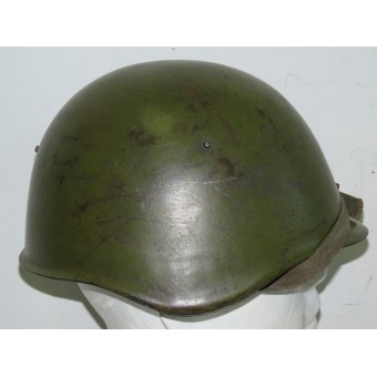 Советский стальной шлем СШ-39 с подшлемником раннего типа из кожзаменителя. Espenlaub militaria