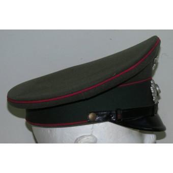 Wehrmacht Heer HQ o cappello di servizio visiera veterinaria, anticipato da Peküro. Espenlaub militaria