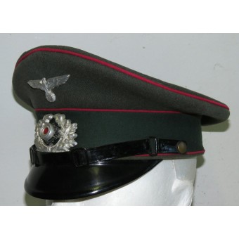 HQ Heer Wehrmacht o veterinaria sombrero de servicios visera, temprano por Peküro. Espenlaub militaria