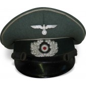 Visera de suboficial de infantería del Heer de la Wehrmacht ha