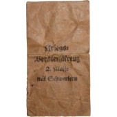 1939 Kriegsverdienstkreuz-Tüte, Moritz Hausch