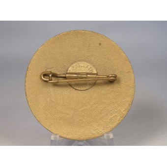 1942 Pistole ripresa Tirol distintivo in bronzo dorato. Espenlaub militaria