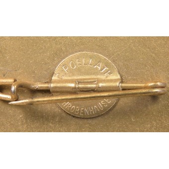 1942 Pistole disparo Tirol placa en bronce dorado. Espenlaub militaria