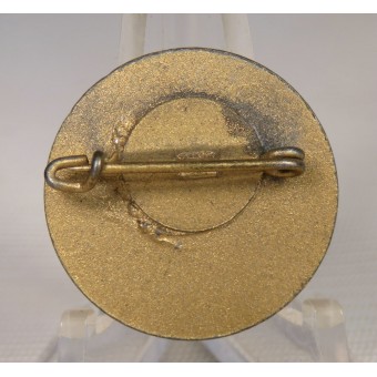 Insignia de tiro Tirol de 23 mm en zinc dorado con hojas de roble. Espenlaub militaria