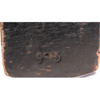 Negro cinturón de cuero de uno de N.S.D.A.P. formación. Longitud 95 cm. Espenlaub militaria