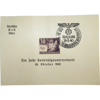 Ein Jahr Generalgouvernement- Radom Deutsche Post Osten 26,8. 1940. Espenlaub militaria