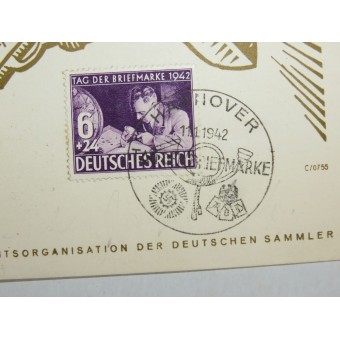 Hannover Stadt der Auslandsdeutschen 1942/11/01 Tag der Briefmarke. Espenlaub militaria