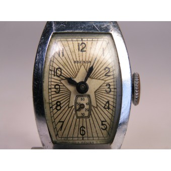 Reloj de pulsera estrella, Penza fábrica de relojes, la condición corriente, 1940-50 años. Espenlaub militaria