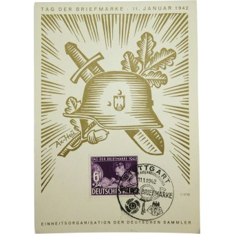 Stoccarda Stadt der Auslandsdeutschen 1942/11/01 Tag der Briefmarke. Espenlaub militaria