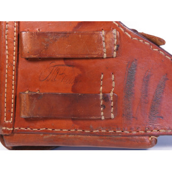 1915 Leather Holster for the Parabellum P08 Pistol. Espenlaub militaria