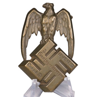 HJ 3rd Gaujugendtreffen Thuringia 1935 badge May 11-12 1935. Espenlaub militaria