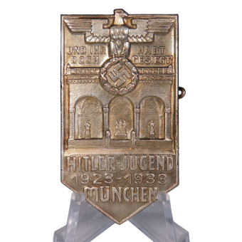 HJ Hitlerjugend 1923–1933 München – Commemorative Badge. Espenlaub militaria