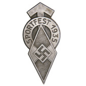HJ Sportfest 1935 Badge, Karl Würster