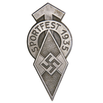 HJ Sportfest 1935 Badge, Karl Würster. Espenlaub militaria
