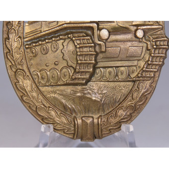 Panzer Assault Badge in Bronze Hermann Aurich. Espenlaub militaria