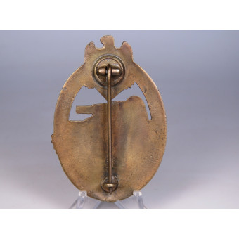 Panzer Assault Badge in Bronze Hermann Aurich. Espenlaub militaria