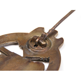 Panzer Assault Badge in Bronze Hermann Aurich. Espenlaub militaria
