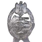Panzer Assault Badge in Silver, Paul Meybauer 