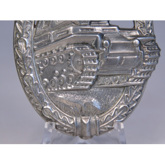 Panzerkampfabzeichen in Silber. Glanzverzinkt. R.K. Rudolf Karneth. Espenlaub militaria