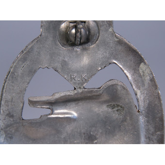 Panzerkampfabzeichen in Silber. Glanzverzinkt. R.K. Rudolf Karneth. Espenlaub militaria