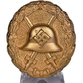 Знак «За ранение», золотая степень, образца 1939 года, ранний тип Deluxe. Espenlaub militaria