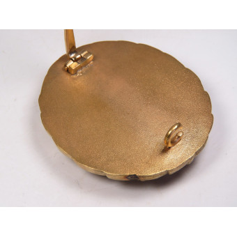 Знак «За ранение», золотая степень, образца 1939 года, ранний тип Deluxe. Espenlaub militaria