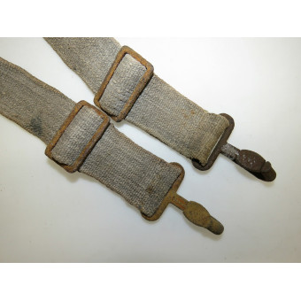 German MG34/42 Ammunition Case Web Carrier H-Straps Set, 1942. Espenlaub militaria