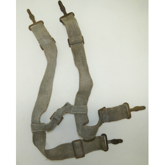 German MG34/42 Ammunition Case Web Carrier H-Straps Set, 1942. Espenlaub militaria