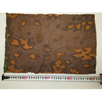 Кусок оригинального камуфлированного материала SS Eichenlaubtarn. Espenlaub militaria