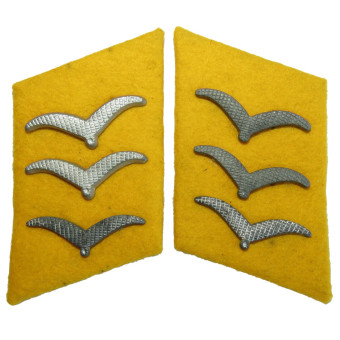 Luftwaffe Collar Tabs for Aircrew or Paratroopers. Espenlaub militaria