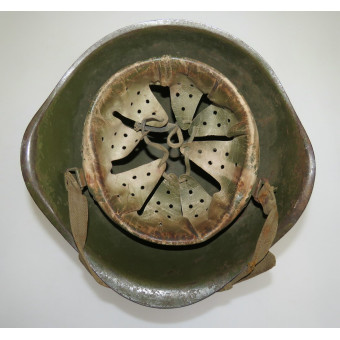 Стальной шлем СШ-40, фронтовой перекрас. Espenlaub militaria