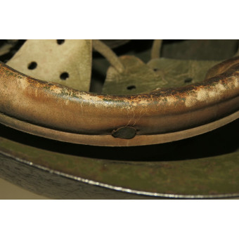 Стальной шлем СШ-40, фронтовой перекрас. Espenlaub militaria