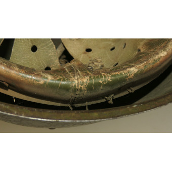 Стальной шлем СШ-40, фронтовой перекрас. Espenlaub militaria