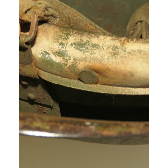 Стальной шлем СШ-40, фронтовой перекрас. Espenlaub militaria