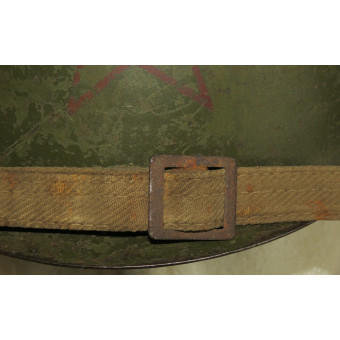 Стальной шлем СШ-40, фронтовой перекрас. Espenlaub militaria