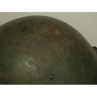 Стальной шлем СШ-40, фронтовой перекрас. Espenlaub militaria