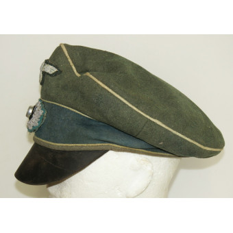 Wehrmacht Infantry Visor Cap, Field-Altered in Alter Art Style. Espenlaub militaria