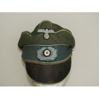 Wehrmacht Infantry Visor Cap, Field-Altered in Alter Art Style. Espenlaub militaria