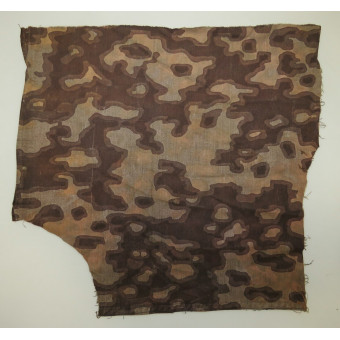 Оригинальный фрагмент ткани с камуфляжем SS Rauchtarnmuster. Espenlaub militaria