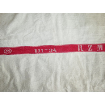 Rare SS Towel with SS 111/34 RZM Marking. Espenlaub militaria