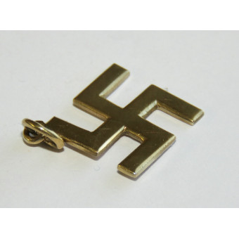 Подвеска в виде свастики, похожая на золото. Espenlaub militaria