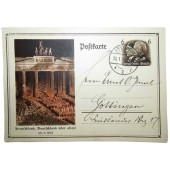 3. valtakunnan propagandapostikortti: Saksa ennen kaikkea 30. tammikuuta 1933. Adolf Hitler