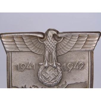 Escudo de la campaña de Crimea de 1941-1942. Zinc. Espenlaub militaria