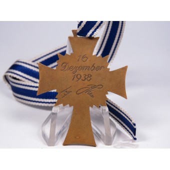 Kreuz- Deutsche Mutterkreuz 16.10 1938.3 Stufe. Adolf Hitler. Espenlaub militaria