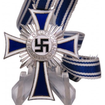 German mother cross, second class. Frosted silvering. Espenlaub militaria